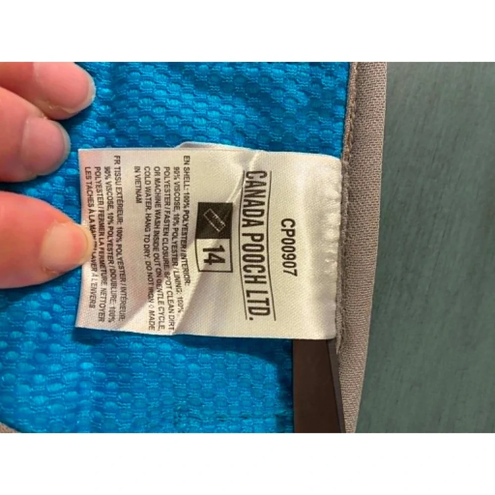 Canada Pooch Chill Seeker Cooling Vest Dog Size 14 Blue Evaporative‎ Mesh Summer